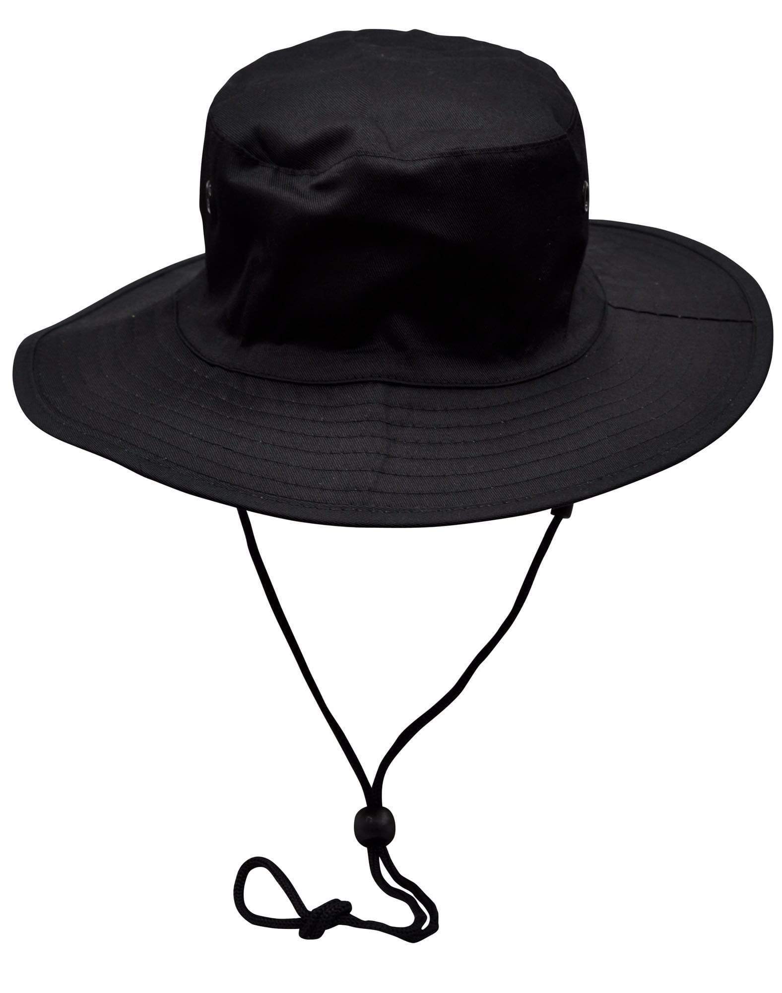 Surf Hat With Break-away Strap H1035 Active Wear Winning Spirit Black S 